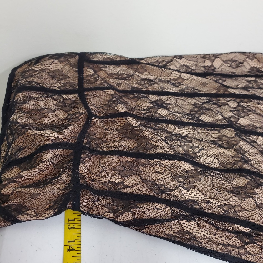 Kimchi Blue Lace Cocktail Whimsigoth Midi Dress Size 0 Black Punk Rock Biker LBD - Picture 8 of 14